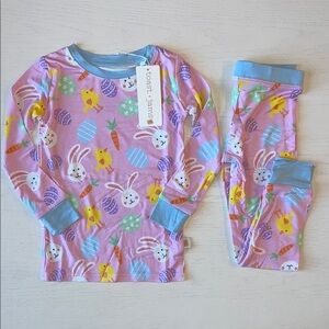 Toast + Jams Easter Girl Bamboo Pajama Set 2T 3T 4T 5/6 7/8